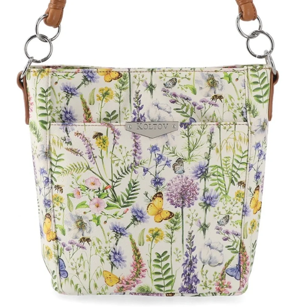 Koltov Ginny Bucket Bag Flowers Butterfly Spring Summer Chic Cute Casual